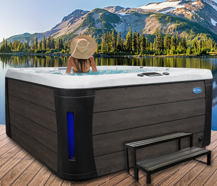 Calspas hot tub being used in a family setting - hot tubs spas for sale Wales